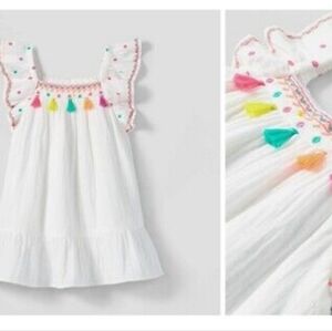 Cat And Jack Embroidered Tassel Dress